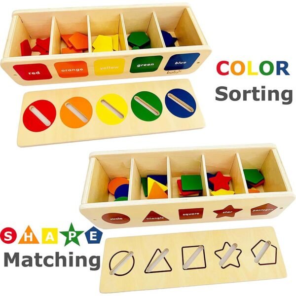 Color & Shape Learning Matching Box for Baby