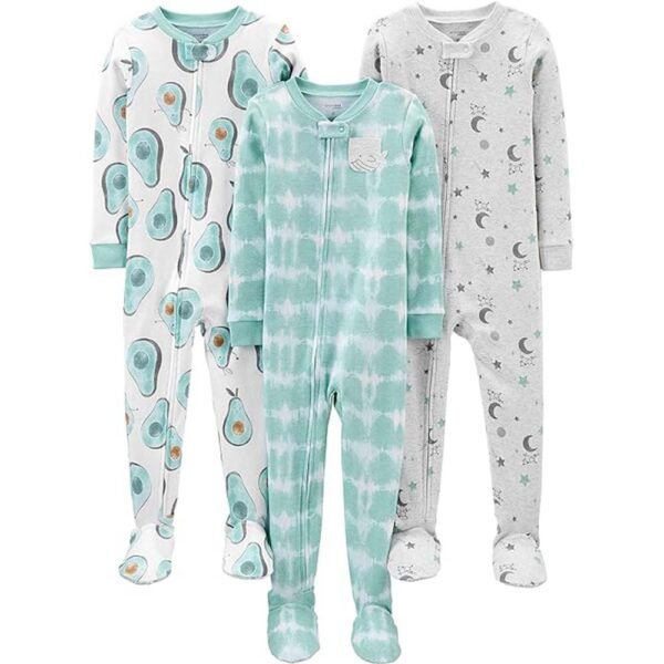 Baby Boys' Snug-Fit Footed Cotton Pajamas