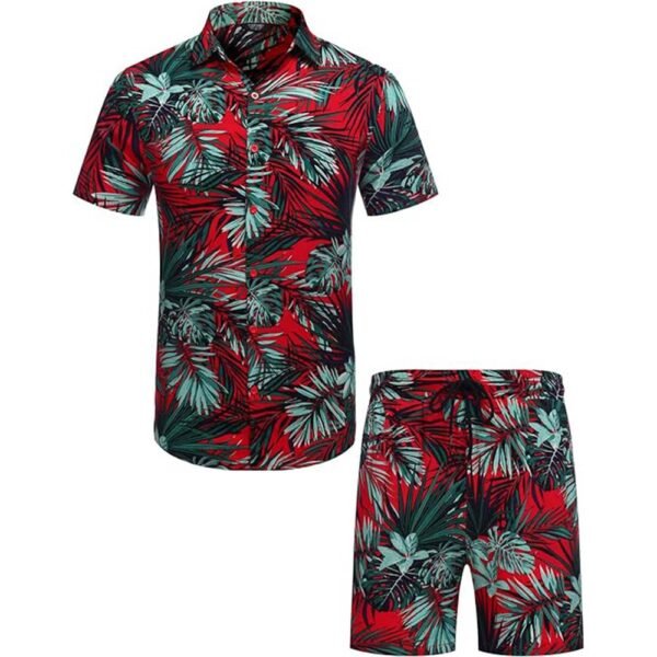 Men's Cruise Wear Short Sleeve Button Down Shirts - Image 2