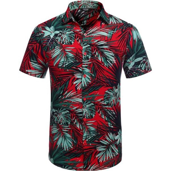 Men's Cruise Wear Short Sleeve Button Down Shirts - Image 3