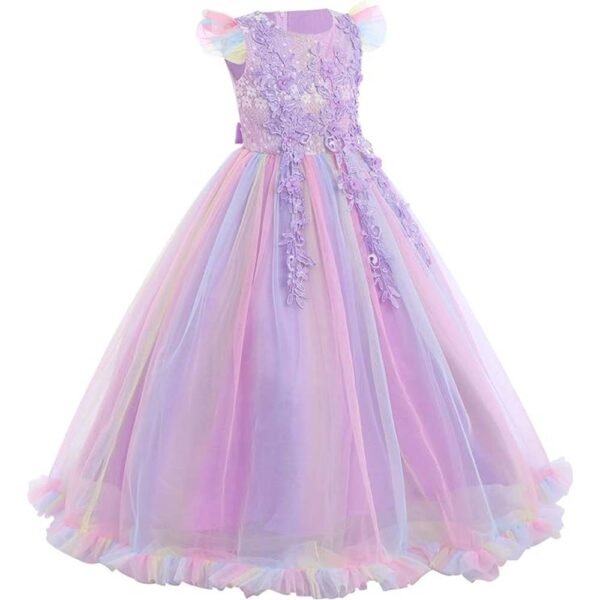 Flower Girls Vintage Lace Dance Gown - Image 4