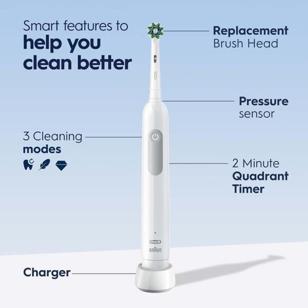 Oral-B Pro Electric Toothbrush - White - Image 4