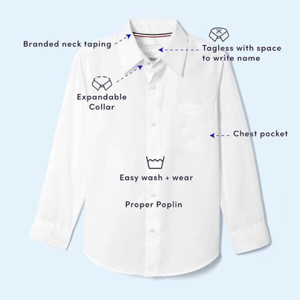 Upgrade His Wardrobe with French Toast Boys' Expandable Collar Dress Shirt | Premium Quality, Lasting Comfort - Image 3