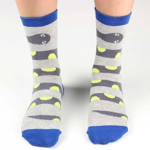 Kids Boys Fun Novelty Socks - Colorful Shark Robot Dinosaur Design - Image 4