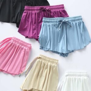 Girls Flowy Shorts with Spandex Liner