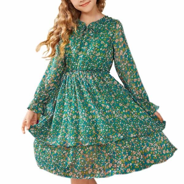 Girls Spring Floral Dress