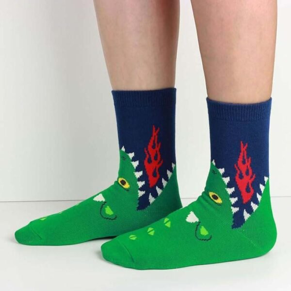 Colorful Cotton Day Kids Boys Novelty Socks - Image 2