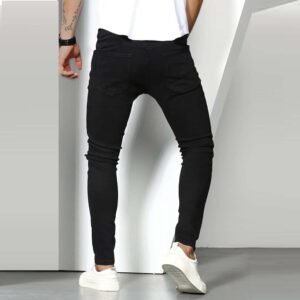 Stretch Destroyed Ripped Skinny Jeans