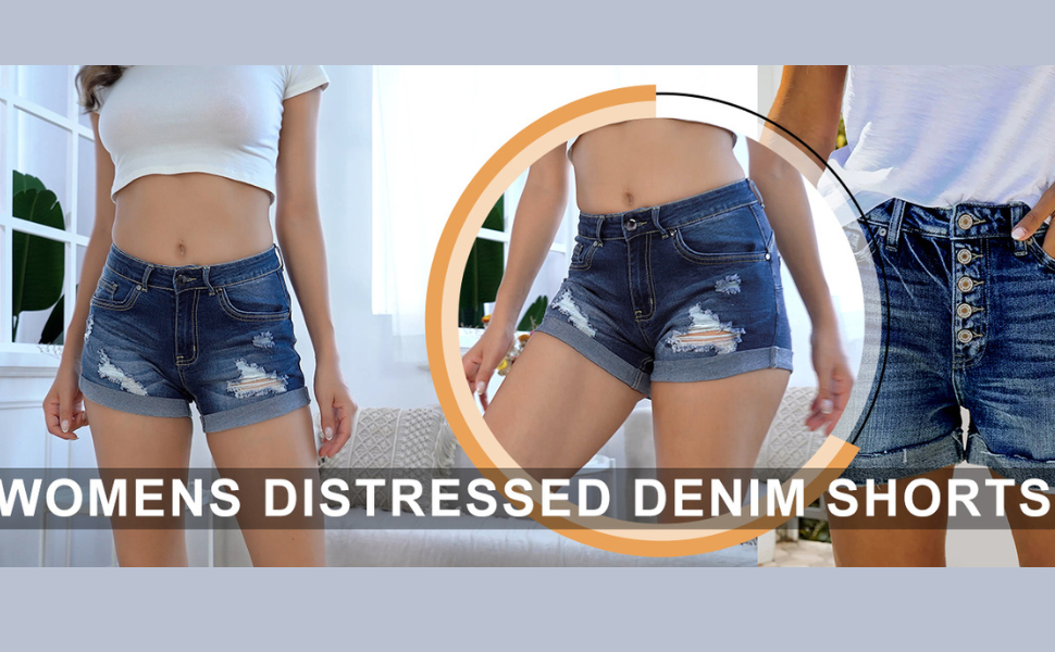 Stylish Women's Cut Off Denim Shorts