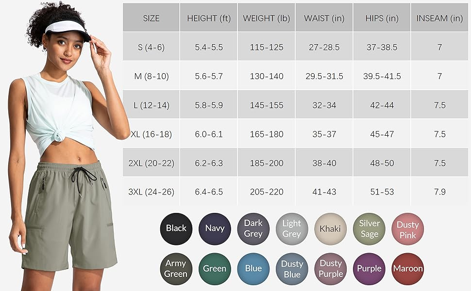 Stylish Women's Hiking Cargo Shorts