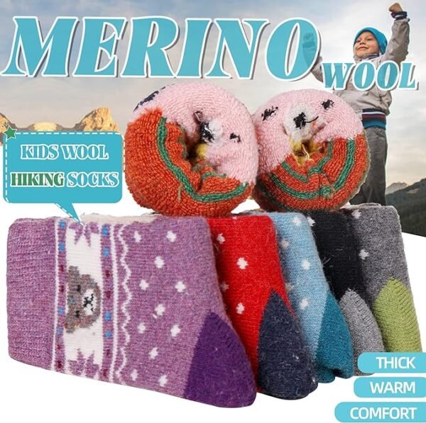 Eocom Kids Wool Socks of Warm, Cozy And Durable - Image 2