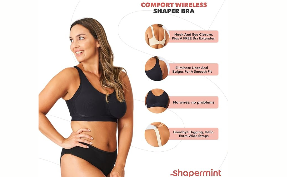 Comfortable Wirefree Bras for Women _ SHAPERMINT 