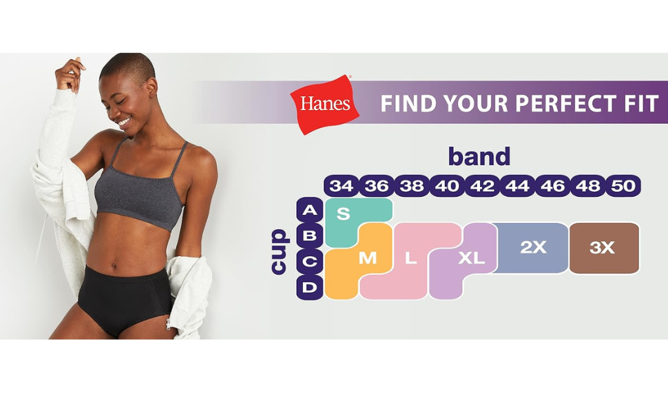 Hanes Women's Wireless T-Shirt Bra 