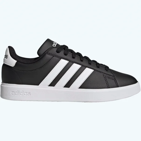 Adidas Men’s Grand Court 2.0 True Size Comfort Core in black and white - Image 2