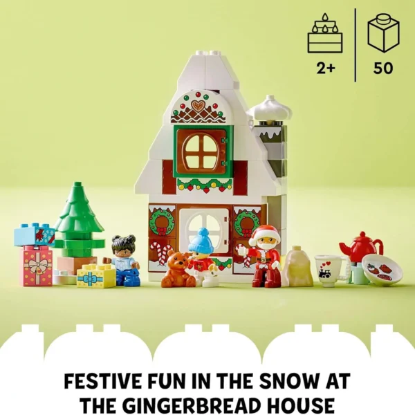 LEGO DUPLO Santa's Gingerbread House, Perfect Christmas Gift for Toddlers - Image 2