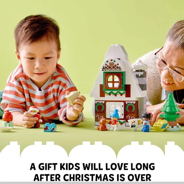 LEGO DUPLO Santa's Gingerbread House, Perfect Christmas Gift for Toddlers - Image 3