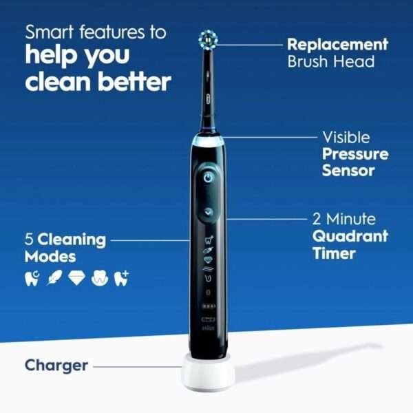 Oral-B Genius X Limited Rechargeable Electric Toothbrush with 1 Replacement Brush Head - Image 3