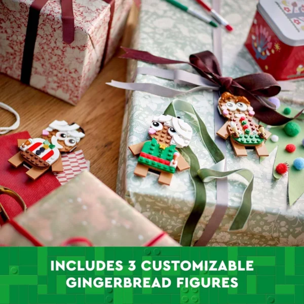 LEGO Gingerbread Ornament Building Set, Perfect Holiday Gift for Kids - Image 3