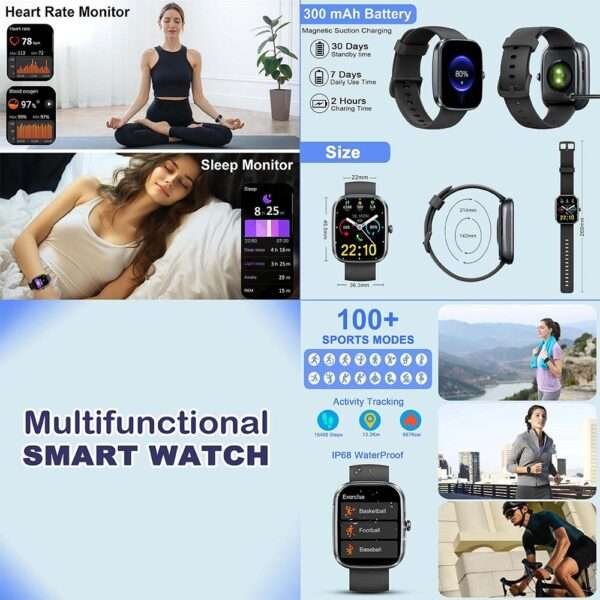 Revolutionize Your Fitness: A Smartwatch with Heart Rate & Sleep Monitor for Android & iOS - Image 2